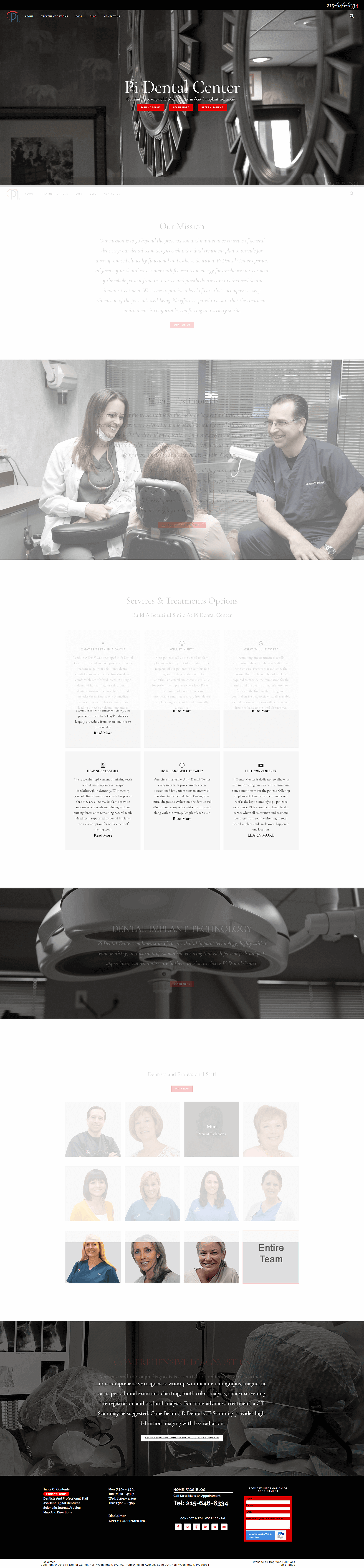 dentalimplants website full front view
