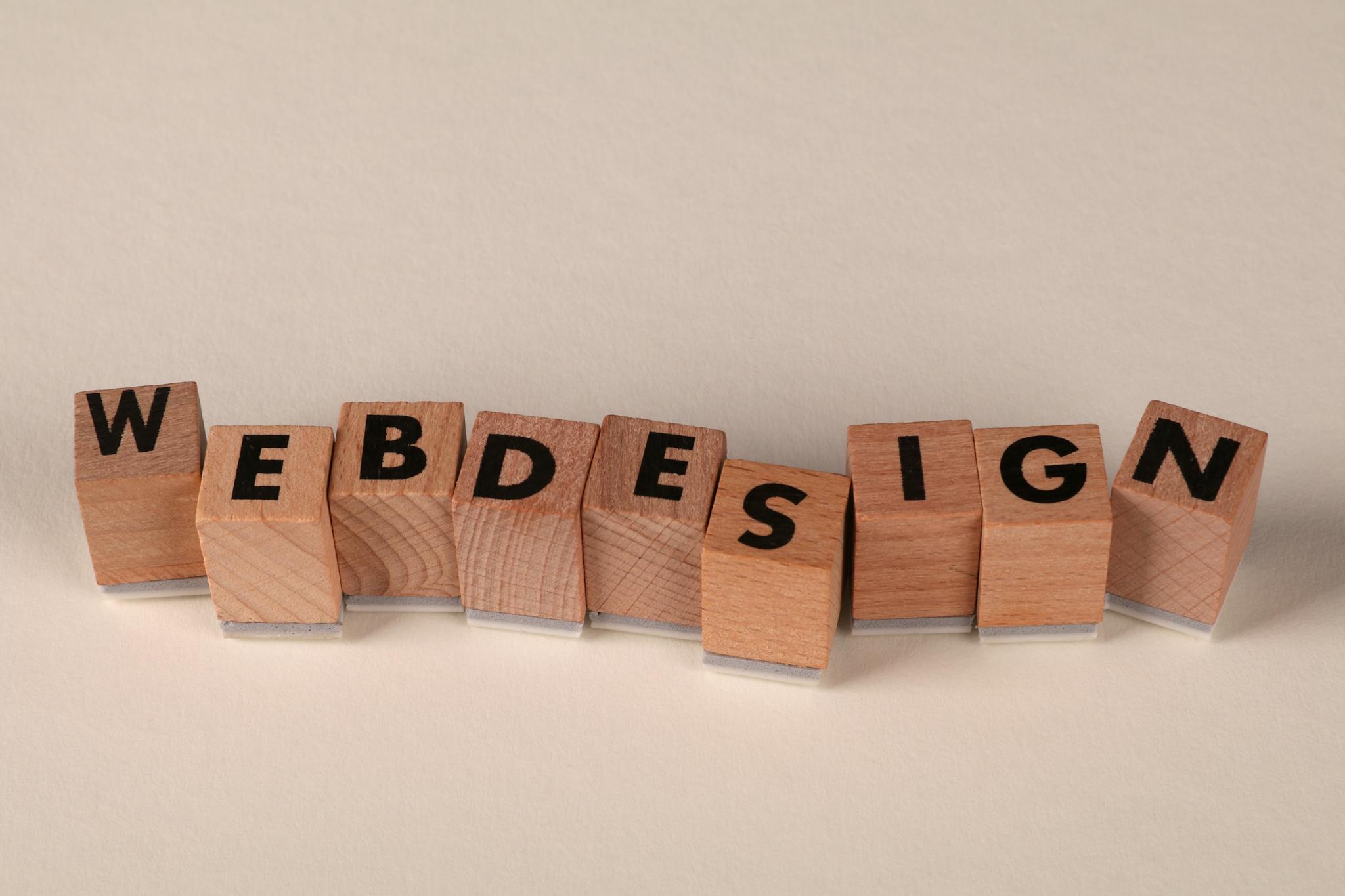 Wooden Blocks Spelling Web Design Creatively Showcase